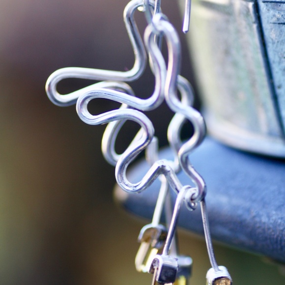 Large Natural Citrine Earrings Sterling Silver 925 , November Birthstone - Picture 3 of 5